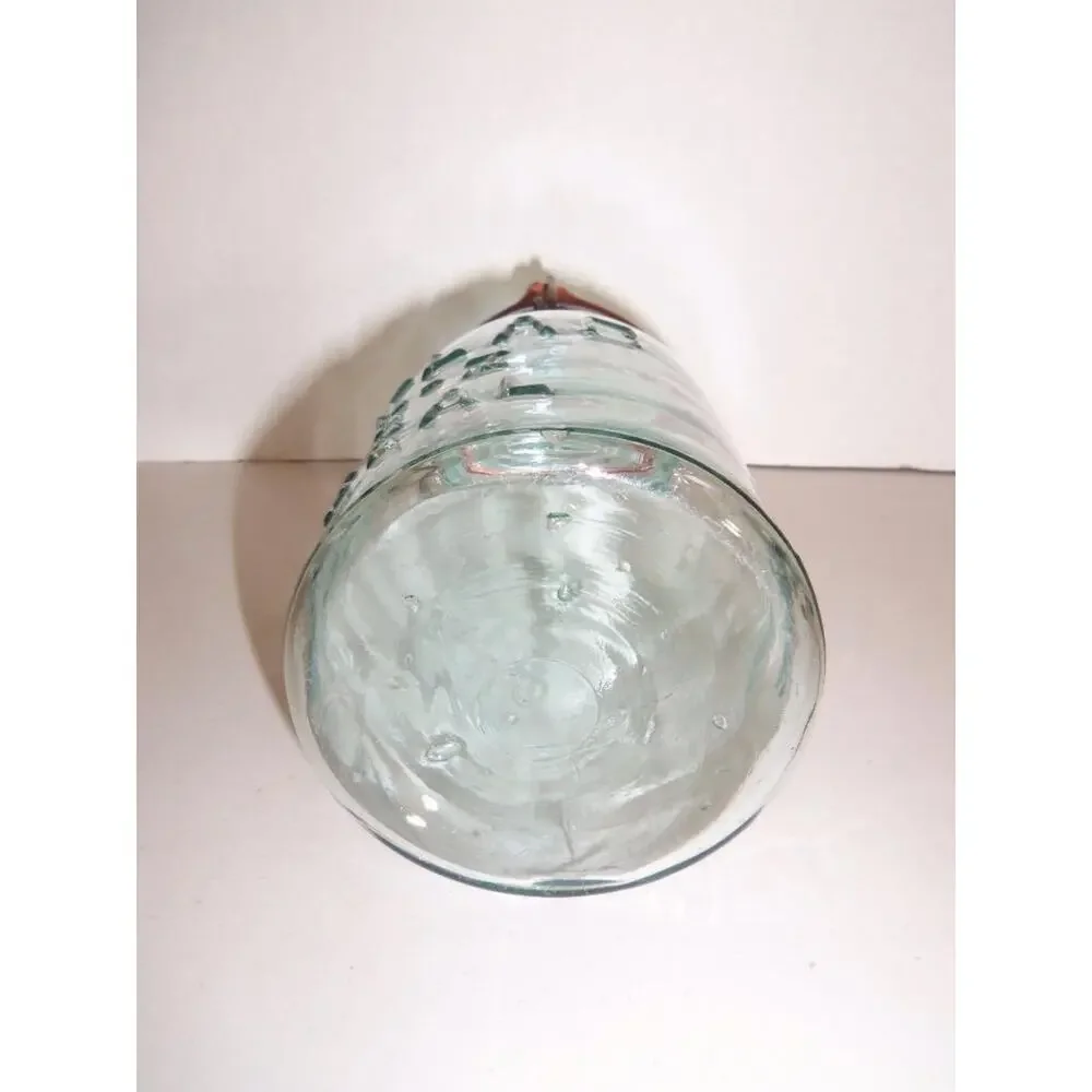 2 Atlas E-Z Seal Canning Mason Jars Blue Quart -061734
